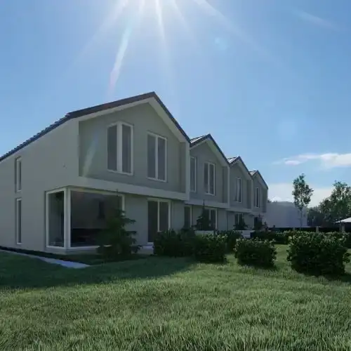 Затишний чотирьохквартирний будинок у селищі Смига.