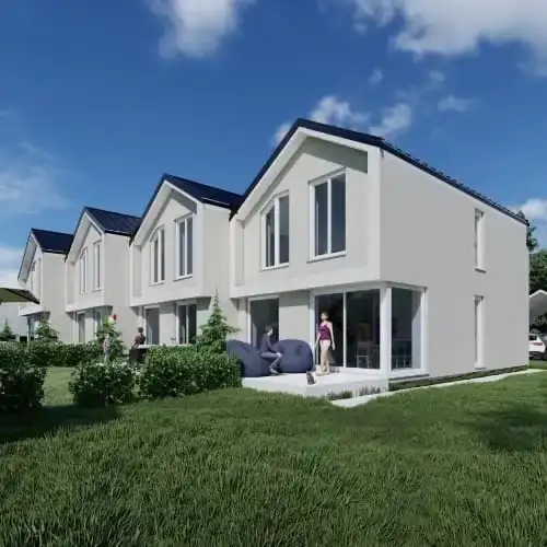 Затишний чотирьохквартирний будинок у селищі Смига.